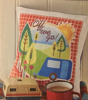 Cross Stitch Chart - Caravan Cushion • £1.20