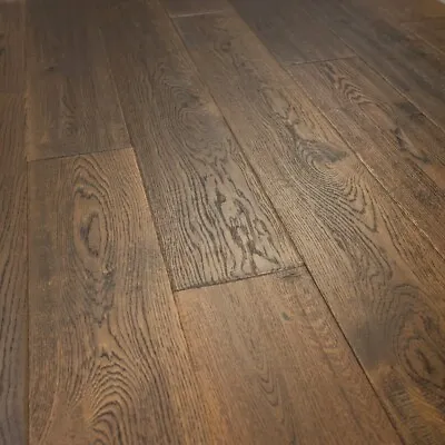 Wide Plank French Oak Wood Flooring Colorado Prefinished Engineered Sample • $5.99