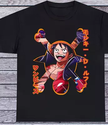 Luffy T Shirt One Piece 90s Anime Clothing Cosplay Tee Manga Monkey Pirate King • $18.68