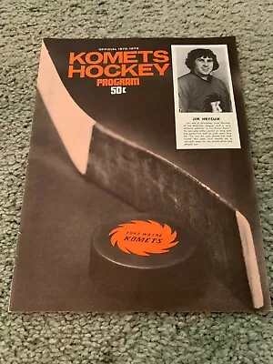 1973 Fort Wayne Komets V Muskegon Mohawks IHL Hockey Program Jim Hryciuk • $26.60