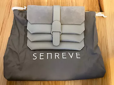 $325 • Buy SENREVE NEW Crossbody Bag, Mixed Suede And Leather Ice - Silver Chain Strap