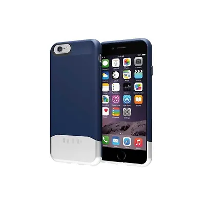 $57.95 • Buy Incipio Case For Iphone 6 6s Edge Chrome Matte Slider Blue Silver Iph1188bluslvr