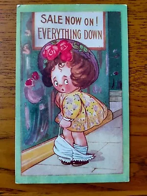 Inter-Art Co. Postcard Kute Kiddies Series No. 612 Sale Now On! Everything Down • £6.50