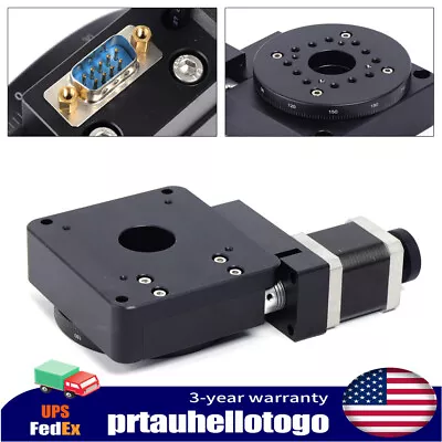 Rotary Stage Electric Rotating Platform Optical Motorized Stage DB9 Interface  • $289