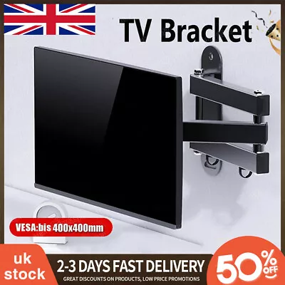 TV Wall Bracket Mount Tilt & Swivel For 26 32 40 47 50 55 Inches Samsung Sony LG • £12.90