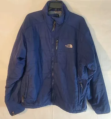 The North Face Men's XL Blue Primaloft Insulated Jacket Ripstop Distressed  • $16.78