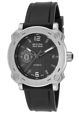 Bulova Accu-Swiss 63B199 Percheron Manchester United Swiss Made Automatic Watch • $799.99