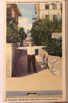 $0.50 • Buy Florida FL St Augustine Treasury Street Postcard Old Vintage Card View Standard