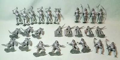 Marx Plastic Knight Playset Figures 26 Total 54mm • $20