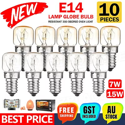 10Pcs Himalayan Salt Lamp Globe Bulb Light Bulbs Heat Resisting 7W/15W E14 AU • $12.95