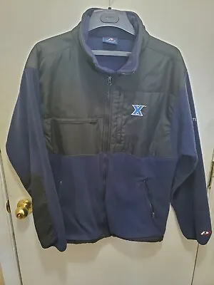 Xavier University Men's Large Full Zip Blue Coat! Preowned • $24.99