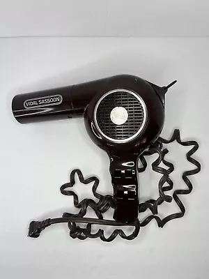 VINTAGE Vidal Sassoon VS 207 1500W Hairdryer 4 Heat Setting Hair Blow Dryer • $15