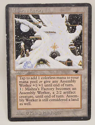 Magic The Gathering MTG Mishra's Factory Winter Card Antiquities MP • $420