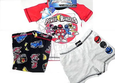 $11.95 • Buy New Boys Toddler Size 2t Power Rangers Red 3 Piece Pajamas Sleep Sleepwear Set