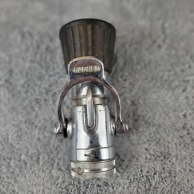 Vintage Elkhart Brass MFG CO Fog Straight Fire Nozzle Decommissioned • $38.47