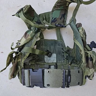 USGI Military ARMY WOODLAND CAMO Tactical Enhanced LBV Load Bearing Vest VGC • $60.90