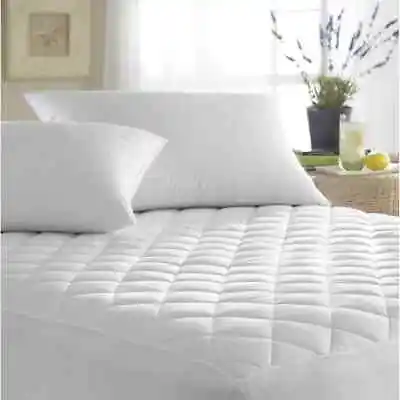 12 /30cm Deep Quilted Mattress Protector Fitted Bed Cover Single Double King Siz • £6.98