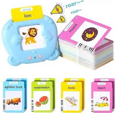 Kids Child Talking Flash Cards For Toddlers Preschool Words Learning Cards Toy • £5.99