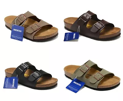 Birkenstock Arizona Birko-Flor Unisex Casual Sandals-Regular EU Shoe Size 35-45 • $68.38