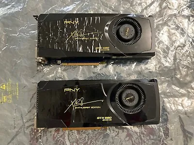 (2) PNY NVIDIA GeForce GTX 680 Enthusiast 2GB GDDR5 SDRAM Video Cards • $40