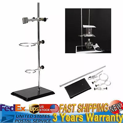 Lab Stand Support Platform 2-Ring Condenser Clamp Stands Chemistry Holder 50cm • $20