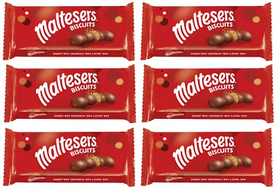 932428 6 X 110g Packet Maltesers Biscuits Milk Chocolate Malt Covers Balls • $59.94