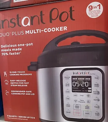 Instant Pot -DUO Plus 6qt 9-in-1 Electric Pressure Cooker - Stainless • $100