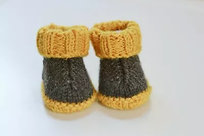 £3.99 • Buy Newborn Baby Girls,Boys Knitted Boots, Booties, Other Colours