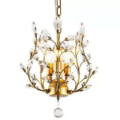 3-Light Crystal ChandeliersCeiling LightsCrystal Pendant LightingCeiling L... • $119.03