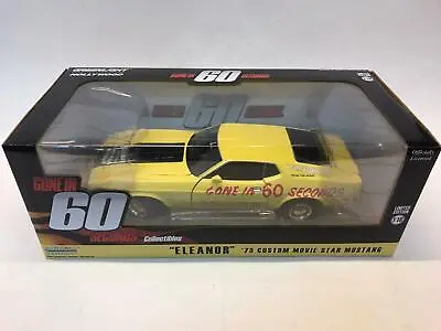 Greenlight Ford MUSTANG Eleanor 1973 Movie Gone IN 60 Seconds 1/18 13548 • £74.80