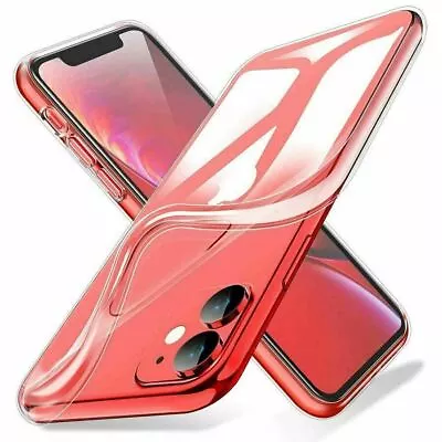 For IPhone 13 12 11 MAX XR XS 8 7+ 6S SE Ultra-Thin Genuine Silicone Case Cover • $7.49