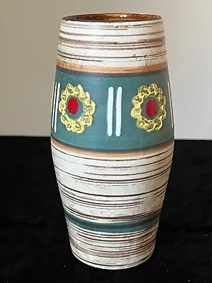 Vintage Jasba Keramic 18cm West German Pottery Vase 173/18 A/F • £18