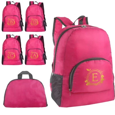 £4.99 • Buy UK Initials GIRLS BOYS RETRO BACKPACK SCHOOL RUCKSACK LAPTOP/TRAVEL/WORK BAG UK