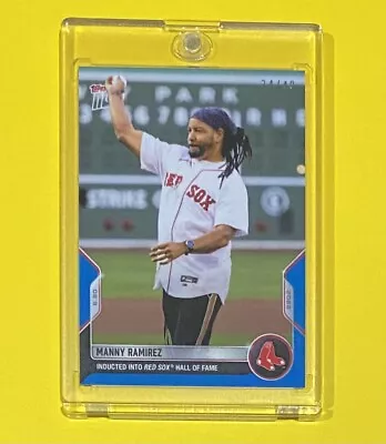 2022 MLB Topps Now Manny Ramirez BLUE PARALLEL /49 SSP Boston Red Sox #378 🔥 • $39.99