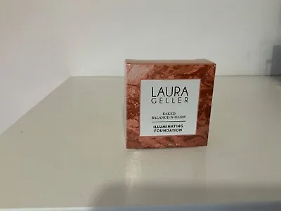 New Laura Geller Baked Balance N Glow Illuminating Foundation Tan 8g • £24.99