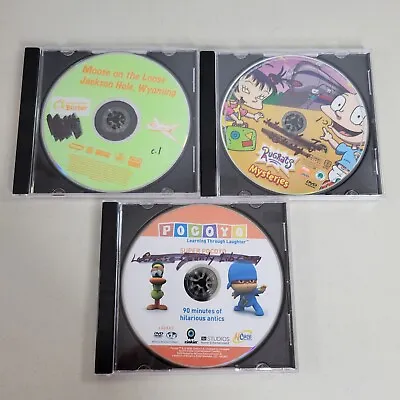 Kids DVD Lot Moose On The Loose Rugrats Mysteries POCOYO Antics • $9.87