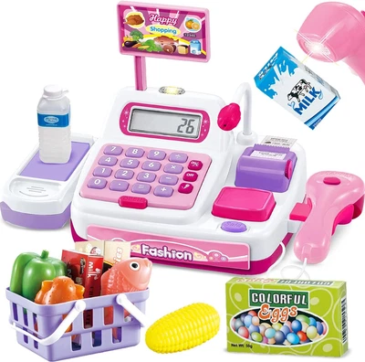 £26.38 • Buy BUYGER Childrens Mini Shopping Toy Till Cash Register Toy With Scanner Play