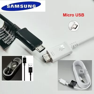 Genuine Samsung Galaxy 1.5M Fast Charge Micro USB 2.0 Lead Cord Cable For S6 S7 • $4.49