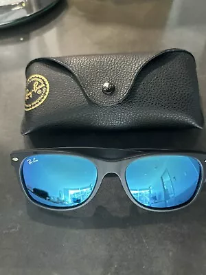 Rayban Made In Italy New Wayfarer 2132 Flash Blue Mirror • $45