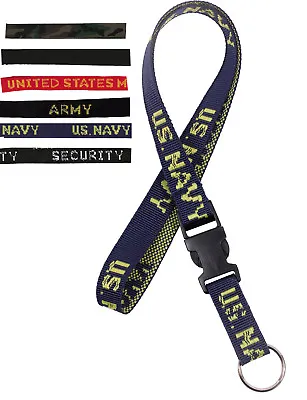 ID Neck Strap Key Ring Lanyard Chain Webbing Badge Holder Buckle Release 32  • $8.99