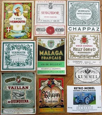 Vintage Wine & Liquor Bottle Labels 50 Different 1920s-30s Group 2 Cognac Port • $9.99