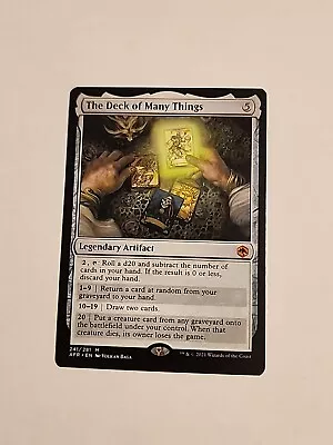 MTG The Deck Of Many Things Adventures In The Forgotten Realms 241/281... • $7.45