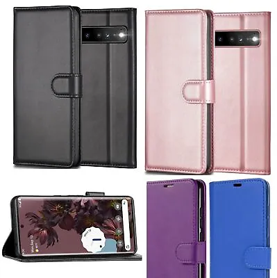 Case For Google Pixel 8 8Pro 7a 6a 7 6 Leather Flip Slim Wallet Book Phone Cover • £4.19