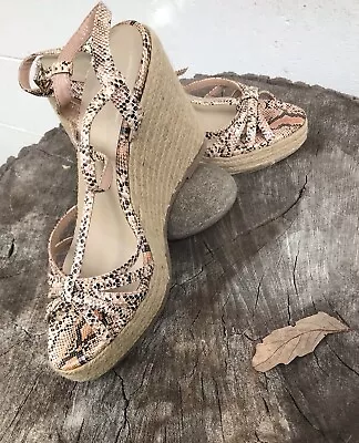 Victoria’s Secret Catalogue Colin Stuart Beige Snakeskin Espadrilles  7  B/Box • $20