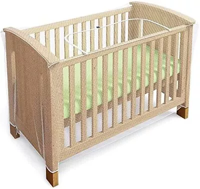 Mosquito Net For Cot Crib & Cot Bed - Baby Mosquito Insect Net - Cat Net With • £32.99