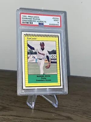 Mariano Rivera 1991 Procards Greensboro Hornets #3058 PSA 9 NY Yankees • $115