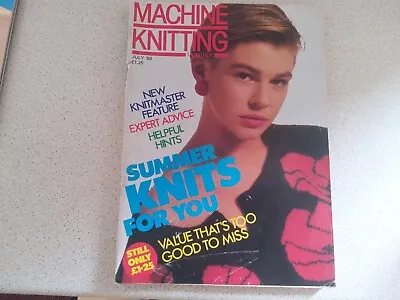 £4.50 • Buy Machine Knitting Monthly Magazine, July 1988