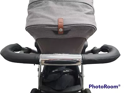 £16.75 • Buy Silvercross WAVE Handle Bar Covers Faux Leather Black Single Double COVERS ONLY