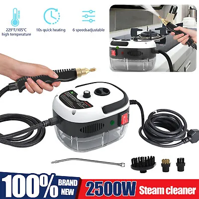 2500W High Temp Pressurized Steam Cleaner Machine Kitchen Portable Handheld B0C6 • $40.85