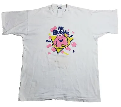 Vtg FOTL Mr. Bubble Graphic Single Stitch Graphic T-shirt Sz XL/2XL • $29.99